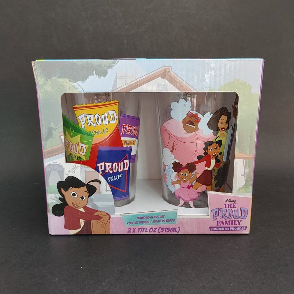 Disney Funko Pop Proud Family Glasses Set of 2 17oz New in Box NIB